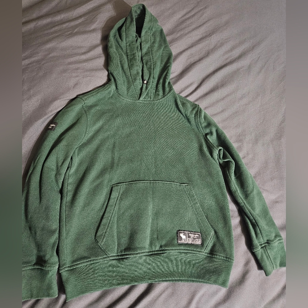 Kids Abercrombie & Fitch Dark Green Sweatshirt Size 7-8